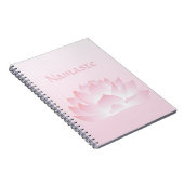Namaste Lotus Blume Pink Notebook Notizblock (Rechte Seite)