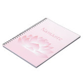 Namaste Lotus Blume Pink Notebook Notizblock (Linke Seite)