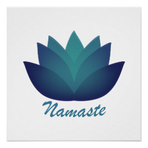 Namaste Lotus-Blume Poster