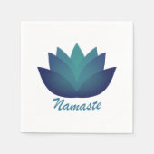 Namaste Lotus-Blume Serviette (Vorderseite)