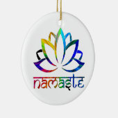 Namaste, Lotus-Blume, spirituell, Ornamente (Rechts)