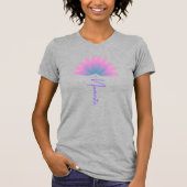 Namaste lotus-Blume T-Shirt (Vorderseite)
