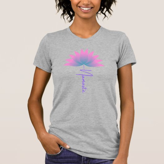 Namaste lotus-Blume T-Shirt (Vorderseite)