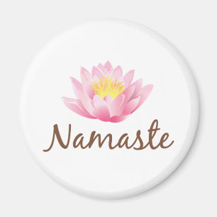 Namaste Lotus Blume Yoga Magnet