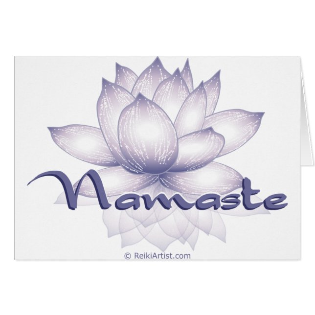 Namaste Lotus Lavendel (Vorderseite (Horizontal))
