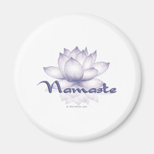 Namaste Lotus Lavendel Magnet
