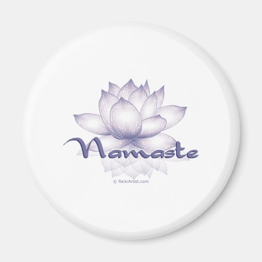 Namaste Lotus Lavender Magnet (Vorne)