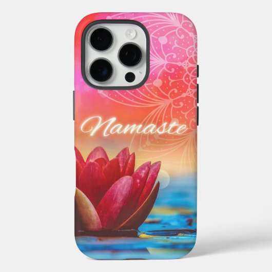Namaste Lotus & Mandala Case-Mate iPhone Hülle (Rückseite)