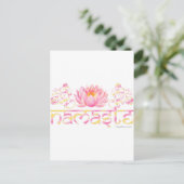 Namaste lotus new postkarte (Stehend Vorderseite)