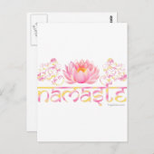 Namaste lotus new postkarte (Vorne/Hinten)