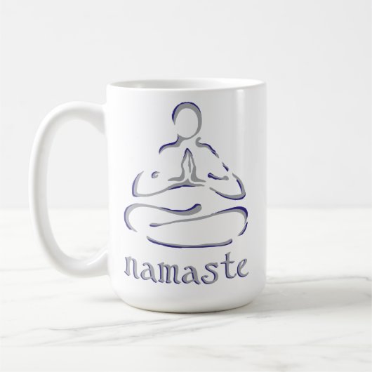 Namaste Lotus-Pose Yoga Kaffeetasse (Links)