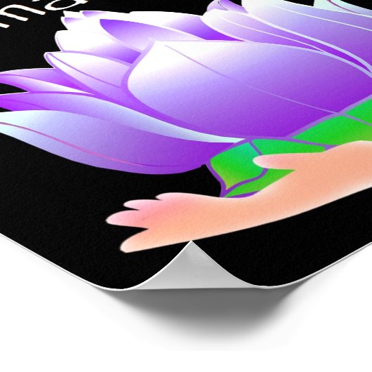 Namaste' Lotus Poster (Ecke)