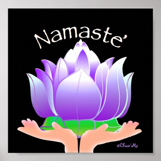 Namaste' Lotus Poster (Vorne)