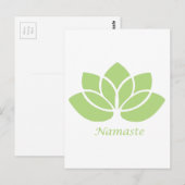 Namaste Lotus Postkarte (Vorne/Hinten)