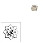 Namaste Lotus Sign Gummistempel (Stempel)