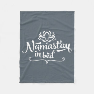 Namaste lustige Zitat-Fleece-Decke Fleecedecke