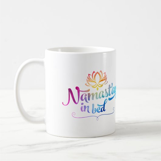 Namaste lustige Zitat-Tasse Kaffeetasse (Links)