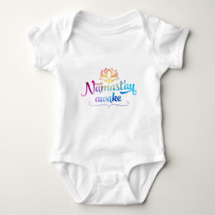 Namaste lustiger Zitat-Baby-Bodysuit Baby Strampler