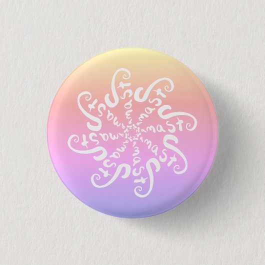 Namaste Mandala Button (Vorderseite)