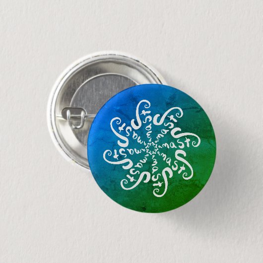 Namaste Mandala Button (Vorne & Hinten)