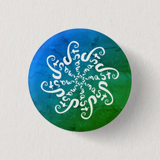 Namaste Mandala Button (Vorderseite)