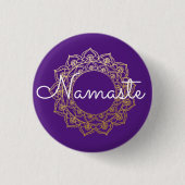 Namaste Mandala Button (Vorderseite)