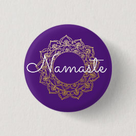 Namaste Mandala Button