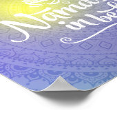 Namaste Mandala Funny Quote Poster (Ecke)