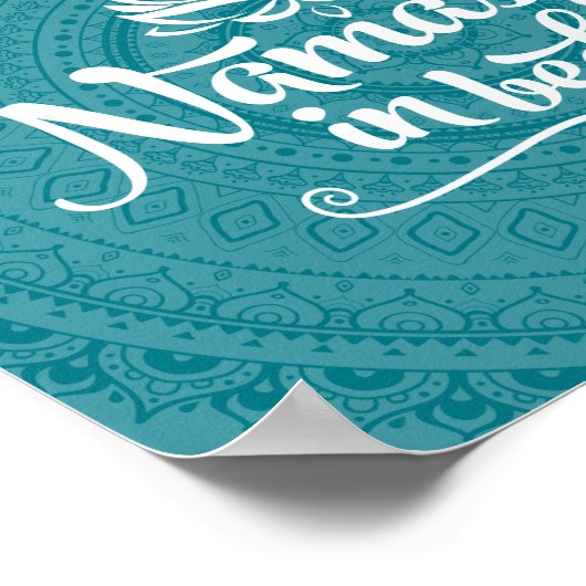 Namaste Mandala Funny Zitat KUSTOMIZABLE Poster (Ecke)
