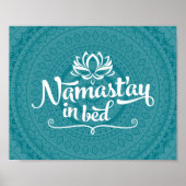 Namaste Mandala Funny Zitat KUSTOMIZABLE Poster (Vorne)