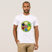 Namaste Mandala - grün T-Shirt (Vorne ganz)