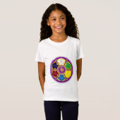 Namaste Mandala - lila T-Shirt (Vorne ganz)