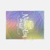 Namaste Mandala-lustige Zitat-Fleece-Decke Fleecedecke (Vorderseite (Horizontal))