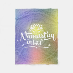 Namaste Mandala-lustige Zitat-Fleece-Decke Fleecedecke