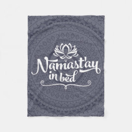 Namaste Mandala-lustige Zitat-Fleece-Decke Fleecedecke