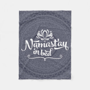 Namaste Mandala-lustige Zitat-Fleece-Decke Fleecedecke