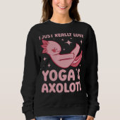 Namaste Meditation Fitness I einfach wirklich Lieb Sweatshirt (Vorderseite)