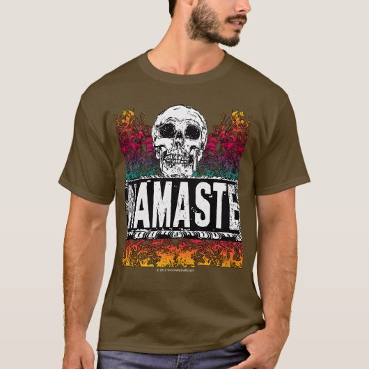 Namaste mit dem Schädel T-Shirt (Vorderseite)