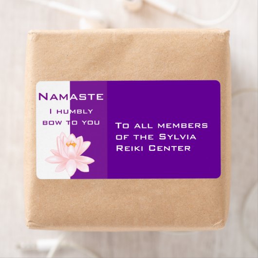 Namaste mit Lotus-Blume (Insitu)