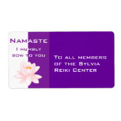 Namaste mit Lotus-Blume (Vorne)