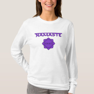 Namaste mit Lotus und Sanskrit T-Shirt