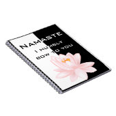 Namaste mit OM-Symbol Notizblock (Rechte Seite)