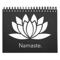 Namaste mit spiritueller Lotus-Blume
