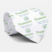 Namaste - mit Zitat und OM-Symbol Krawatte (Gerollt)