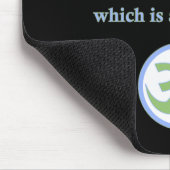 Namaste - mit Zitat und OM-Symbol Mousepad (Ecke)