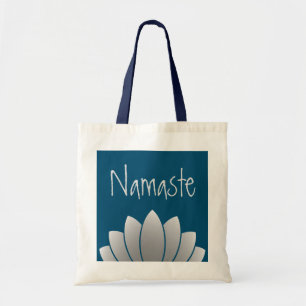 Namaste Modern Lotus Floral Tragetasche