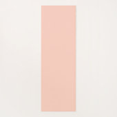 Namaste | Modern Name Peachy Pink Meditation Yogamatte (Rückseite)