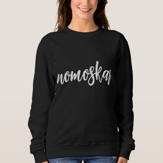 Namasté Moderne Schwarze Meditation Spirituelle Yo Sweatshirt (Vorderseite)