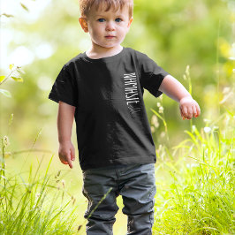 Namaste moderne, schwarzweiße Kinder T-Shirt