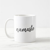Namaste | Moderne spirituelle Meditation Yoga Kaffeetasse (Links)